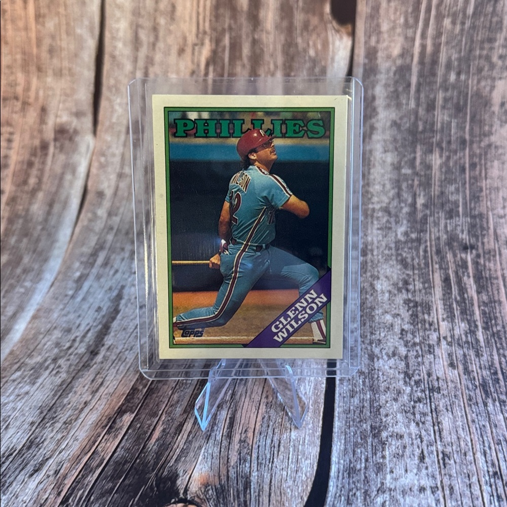 Vintage 1988 Phillies Glenn Wilson #626 Baseball Trading Card Item #ME5860